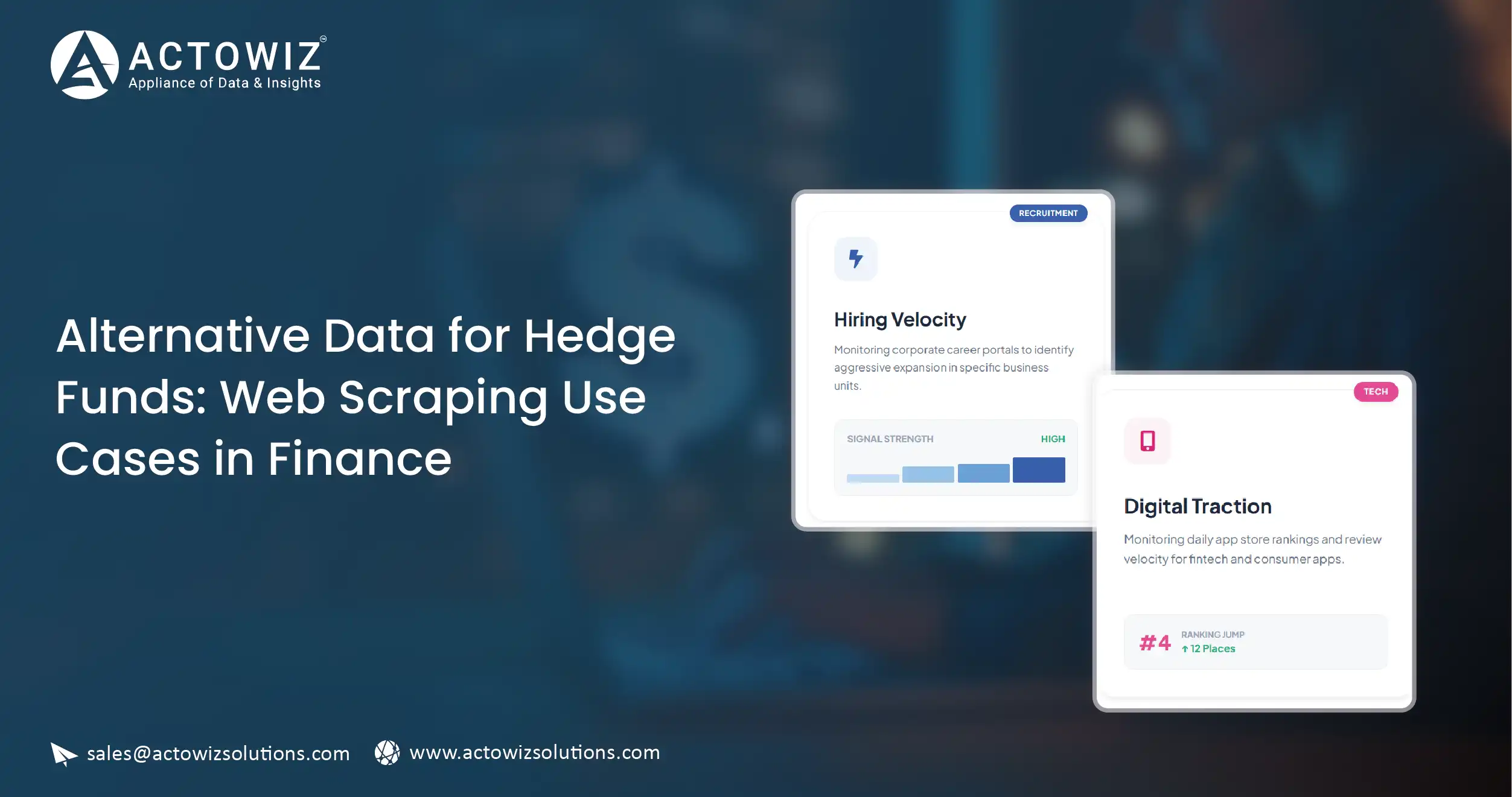 Alternative Data for Hedge Funds: Web Scraping Use Cases in Finance
